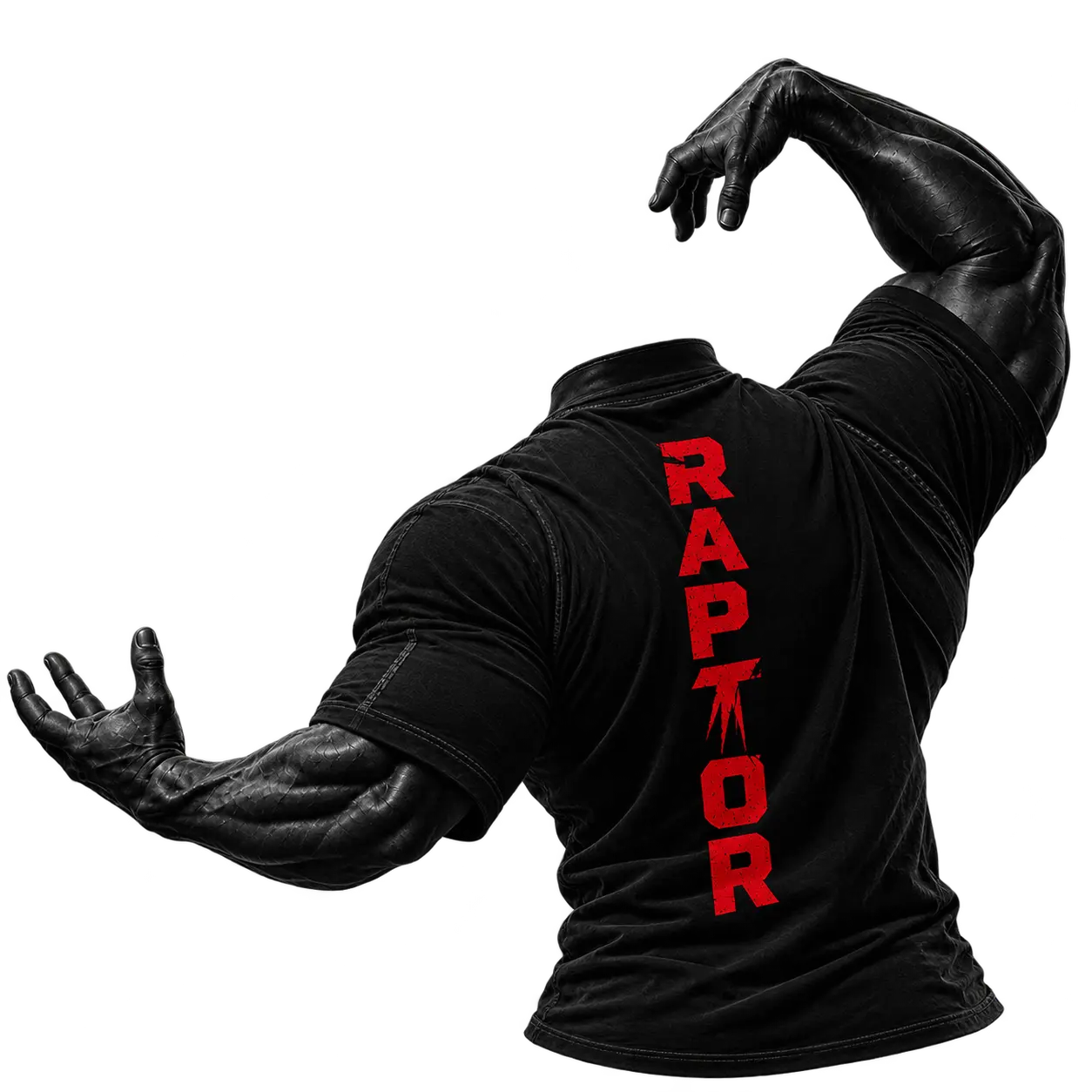 Raptor compression shirt power pose